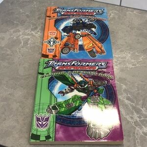 2 Vintage 2003 TransFormers Armada Coloring & Activity Books
